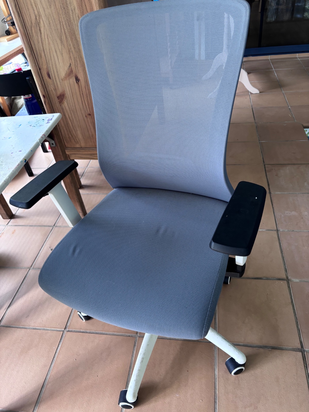 Grey Mesh Ergonomic Office Chair